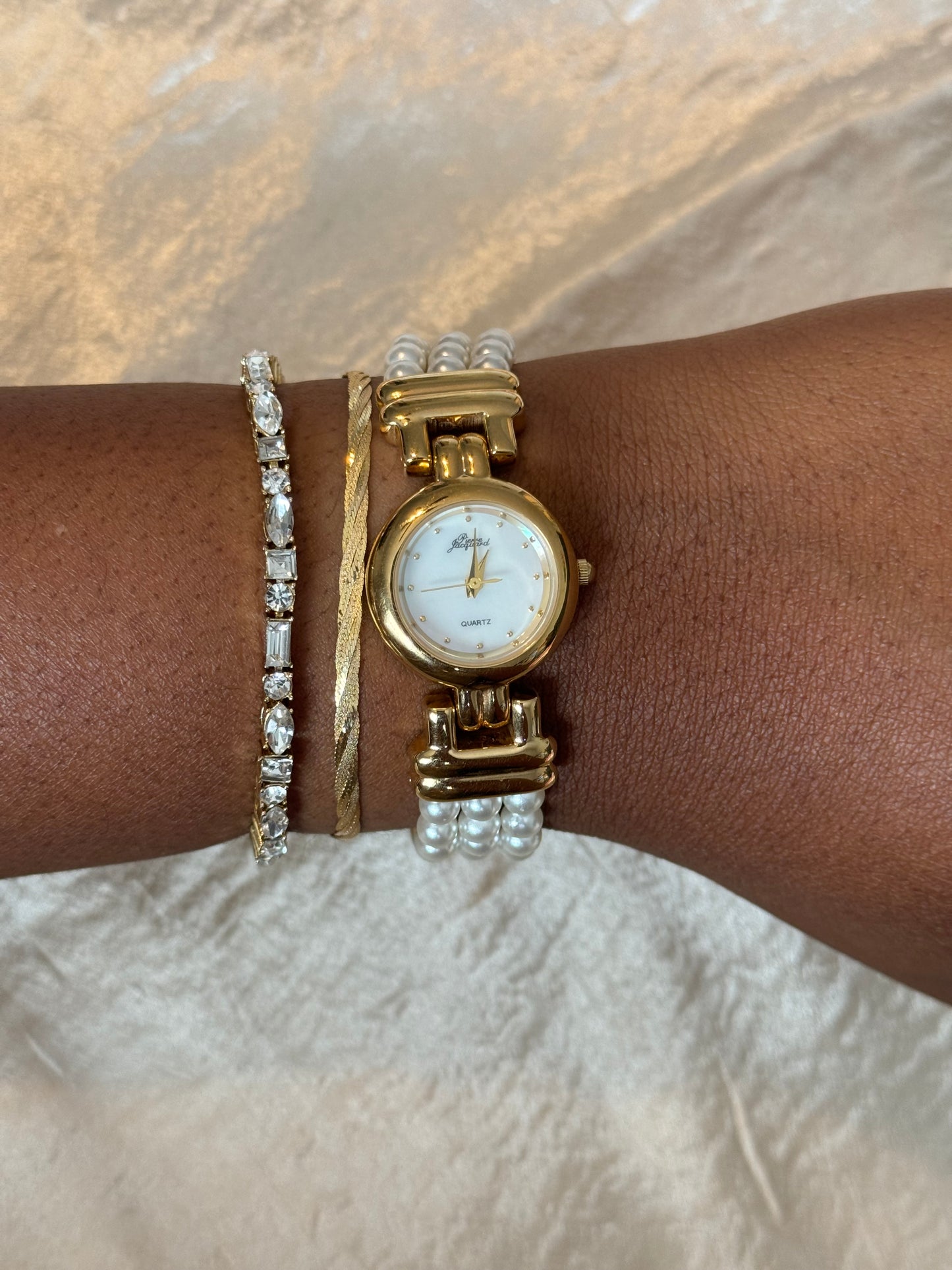 Vintage Pierre Jacquard Pearl Watch